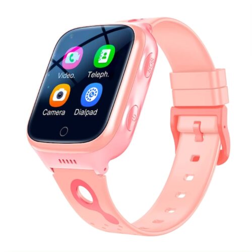 Ceas Smartwatch Pentru Copii 4G cu GPS IdealTI, , Culoare Roz, Apel Video, Camera Foto, Blocare Apel,Localizare GPS+LBS