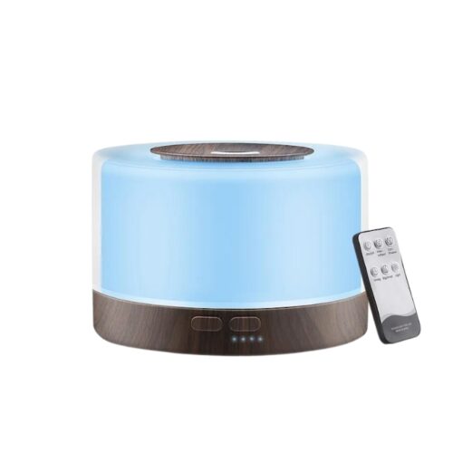 Umidificator De Aer/Difuzor Aromaterapie Cu Ultrasunete IdealTI®,7 Culori LED, Telecomandă, Silențios