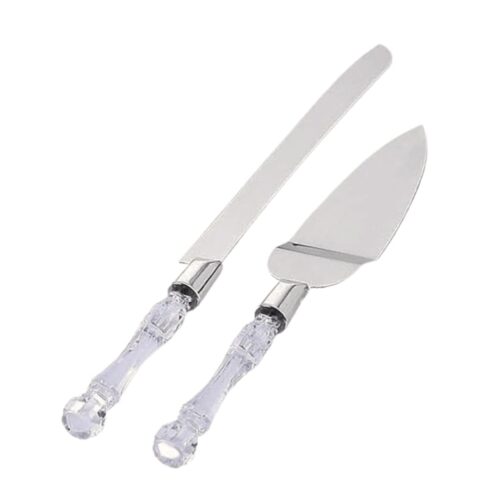 Set IdealTI cuțit și paletă servire tort nuntă