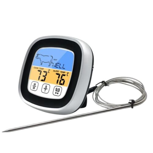 Termometru de Bucătărie Digital IdealTI cu Ecran Tactil LED, Programabil