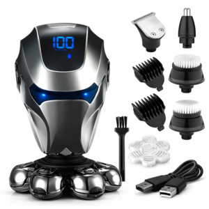 Aparat de Ras Electric ProShave IdealTI®, 7 Lame Independente, IPX7, Display LED, Putere 8 W, USB Type-C, 600 mAh