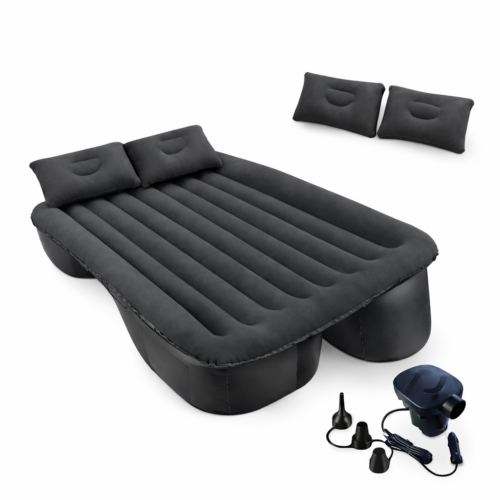 Saltea Auto Gonflabilă pentru Bancheta din Spate 128×76 cm cu Pompă 12V și 2 Perne | IdealTI®